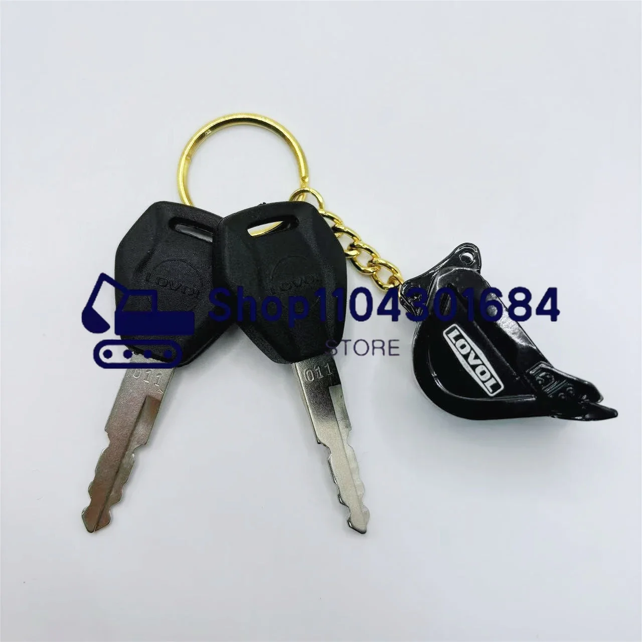 Heavy Equipment Keychain - 2PCS Keys for 011 Lovol Excavator