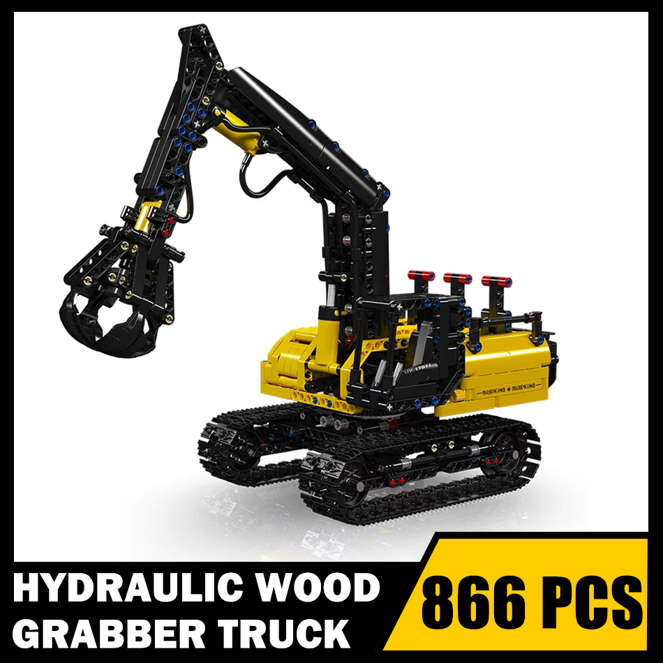 Heavy Equipment Lego - MOC Technical Hydraulic Wood Grabber Truck