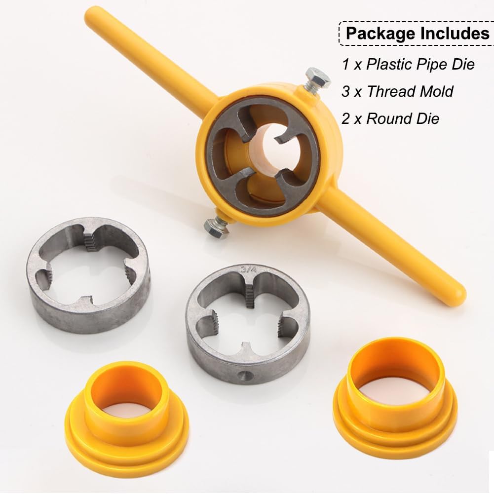 Pipe Threading Machine - 6pcs PVC Plastic Water Pipe Threader