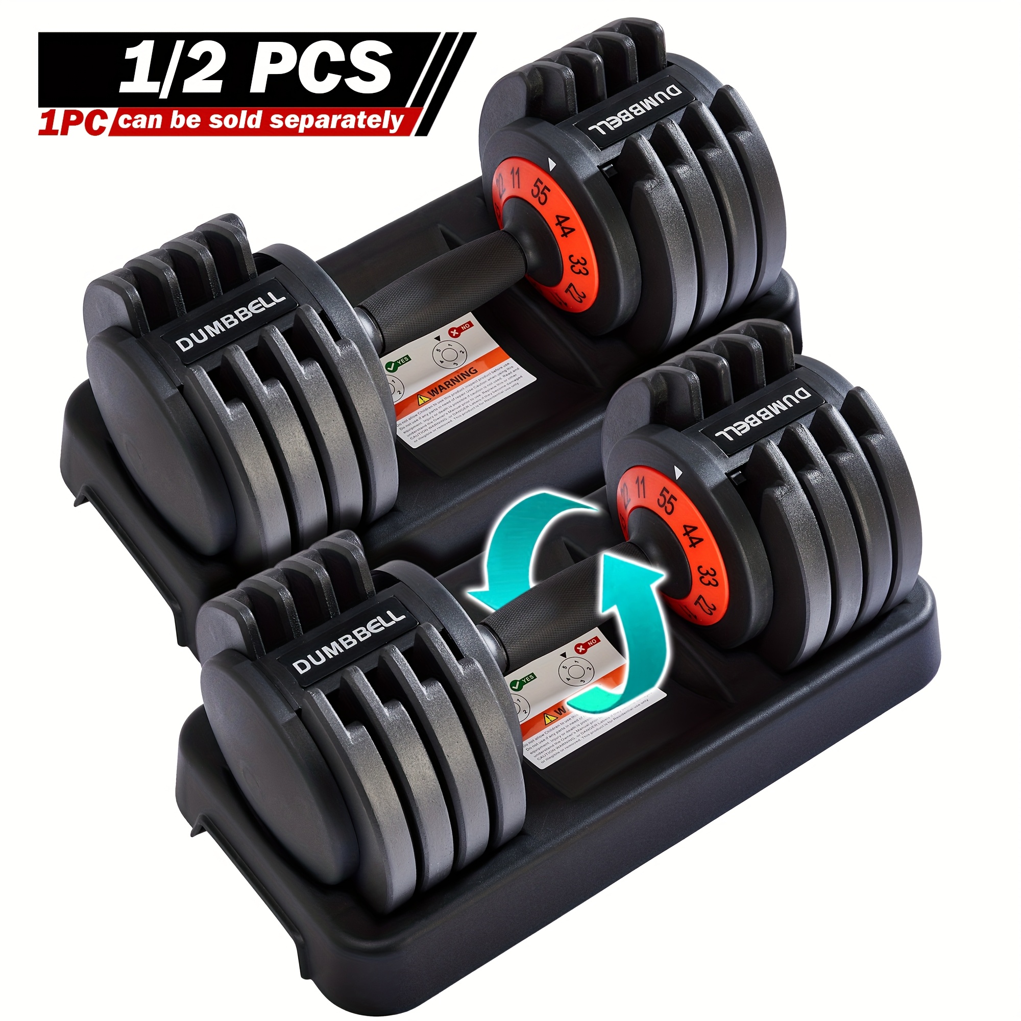 55 Lbs Pair Adjustable Dumbbel – Heavy Equipment China Brand recenzja i cena