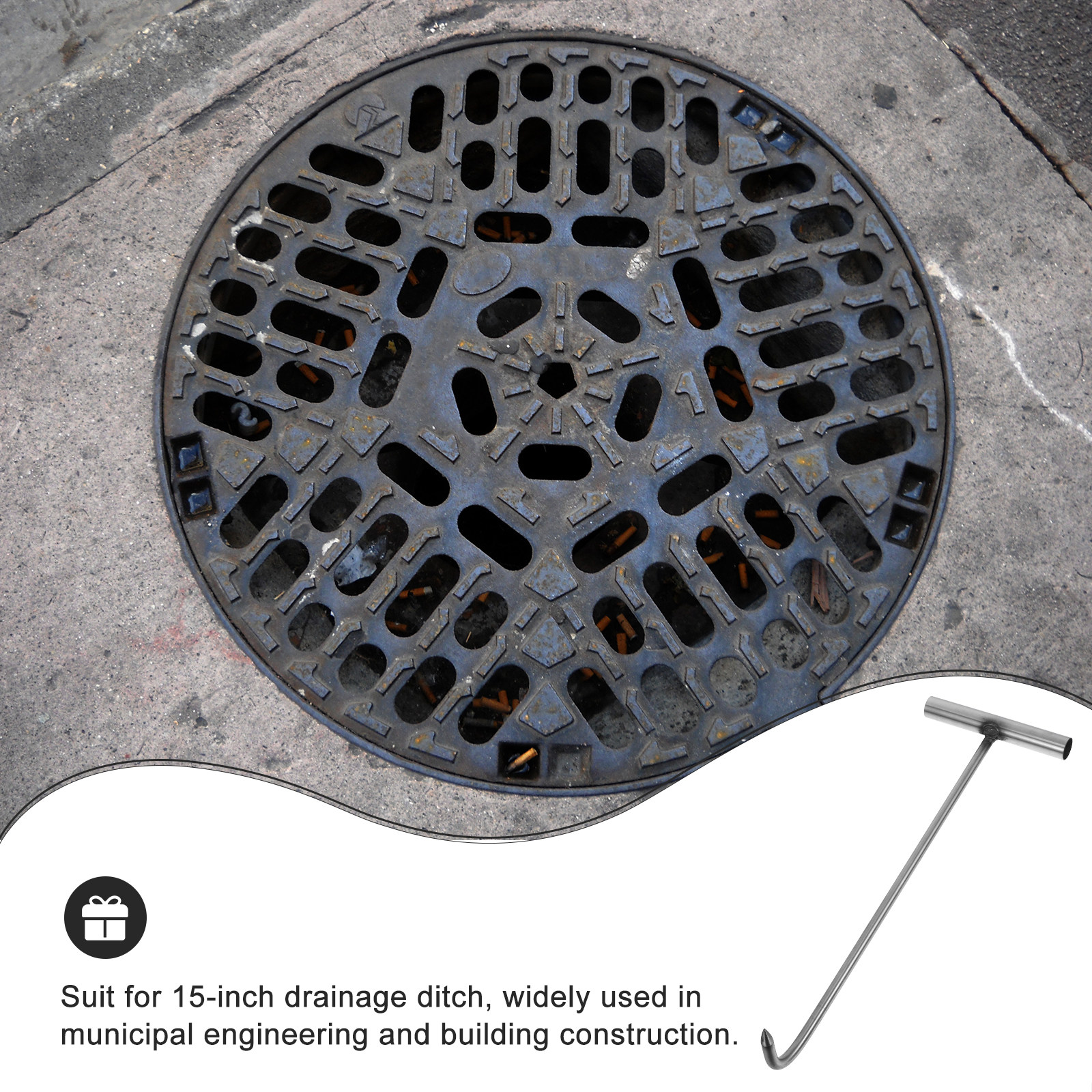 Stainless Steel T-Shaped Manho – Manhole Cover Lifting recenzja i cena