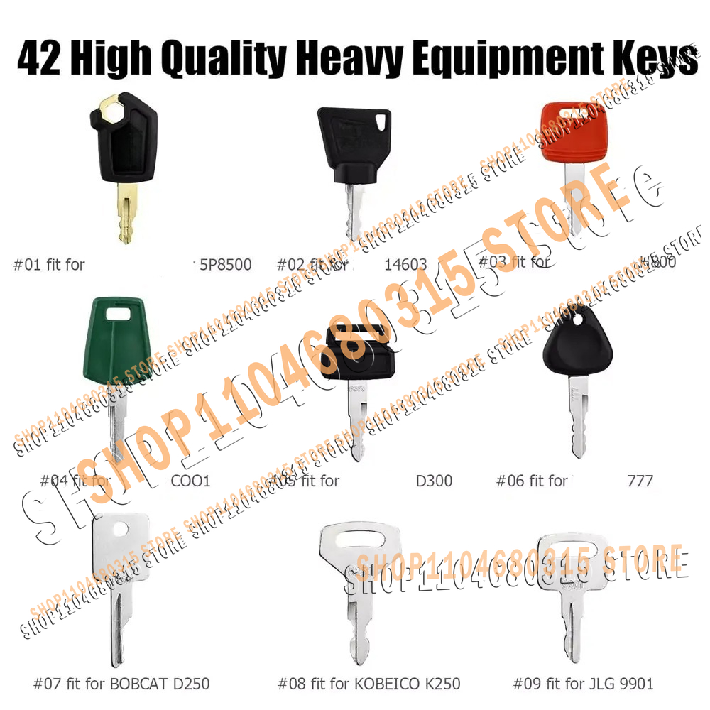 42pcs New Keys Heavy Equipment – Heavy Equipment Bobcat recenzja i cena