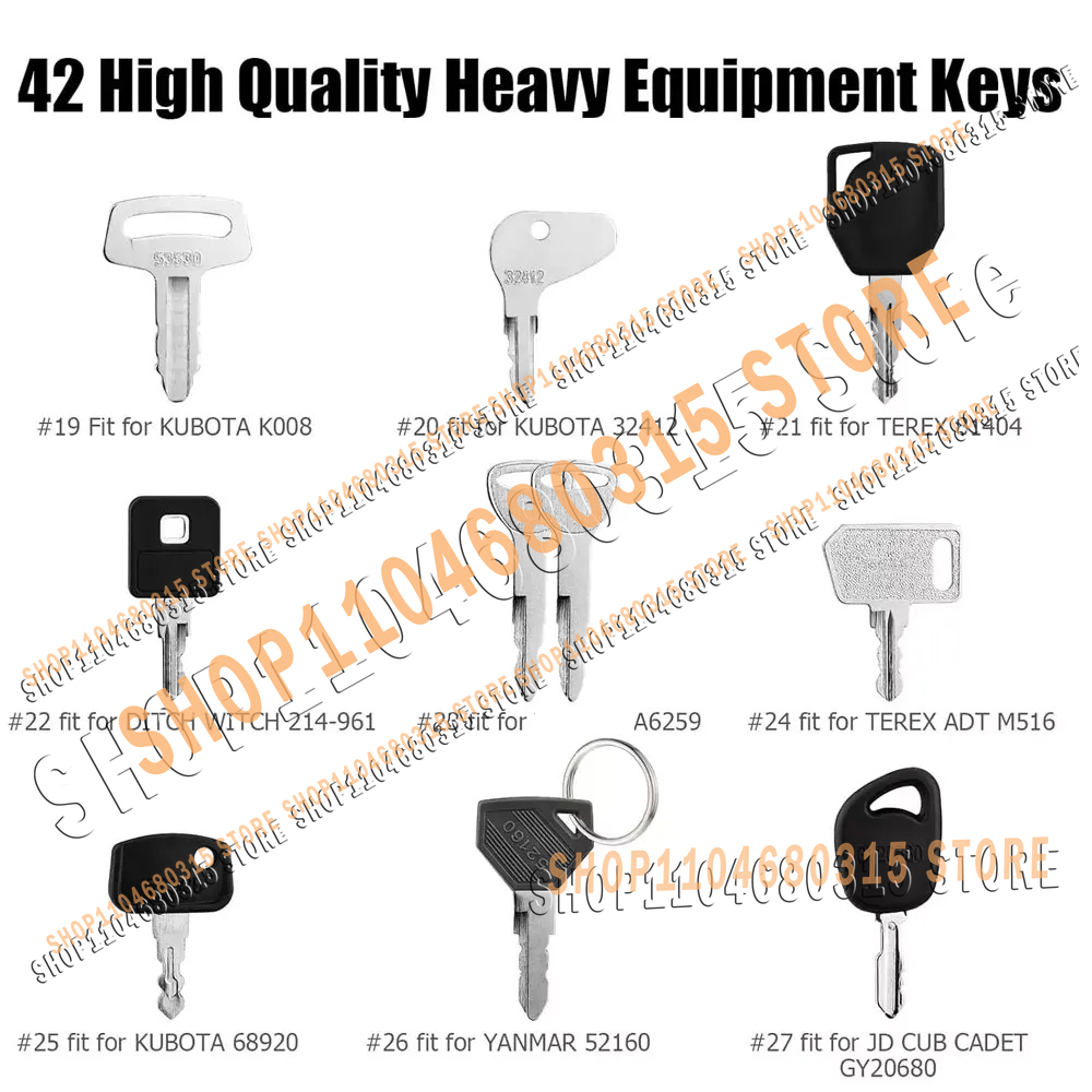 42pcs New Keys Heavy Equipment – Heavy Equipment Bobcat recenzja i cena