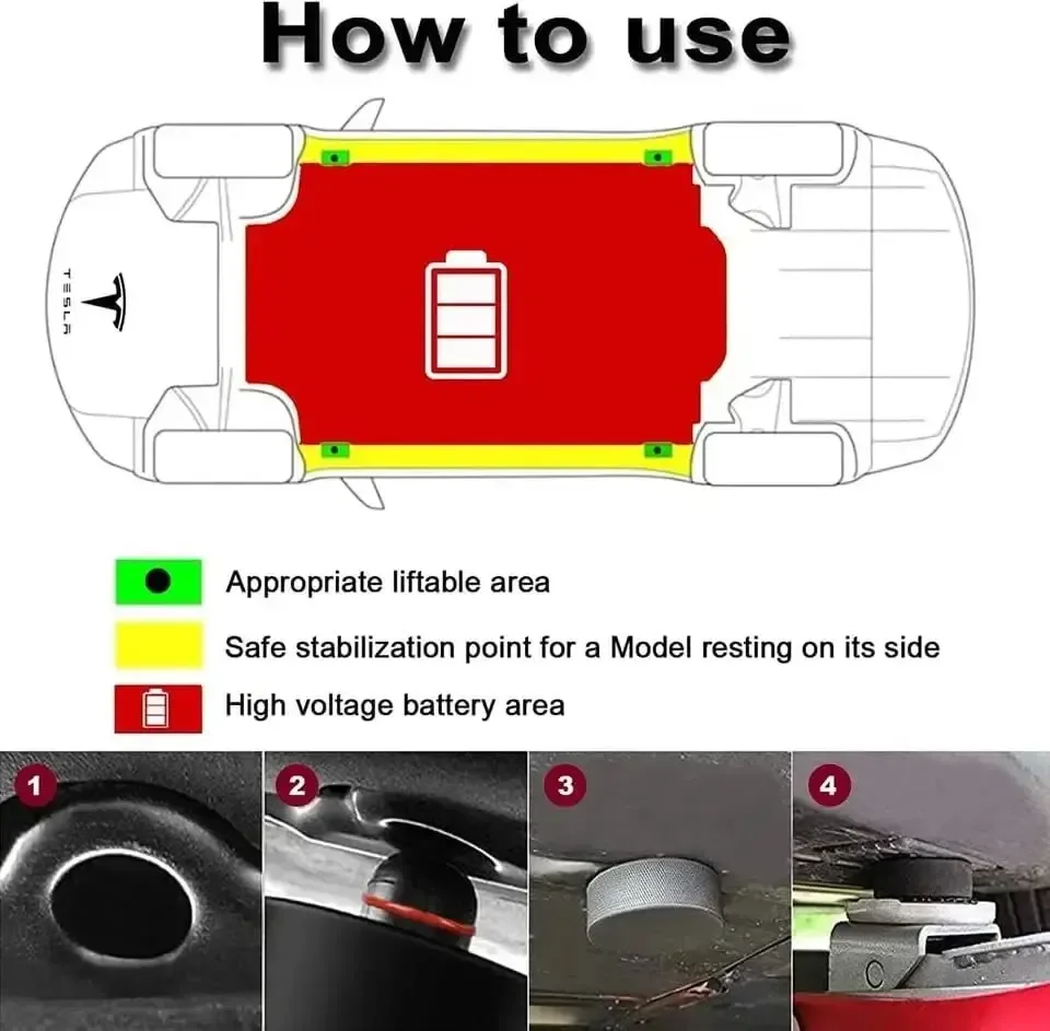 4pcs For Tesla Model X/S/3 Bla – Manhole Cover Lifting recenzja i cena