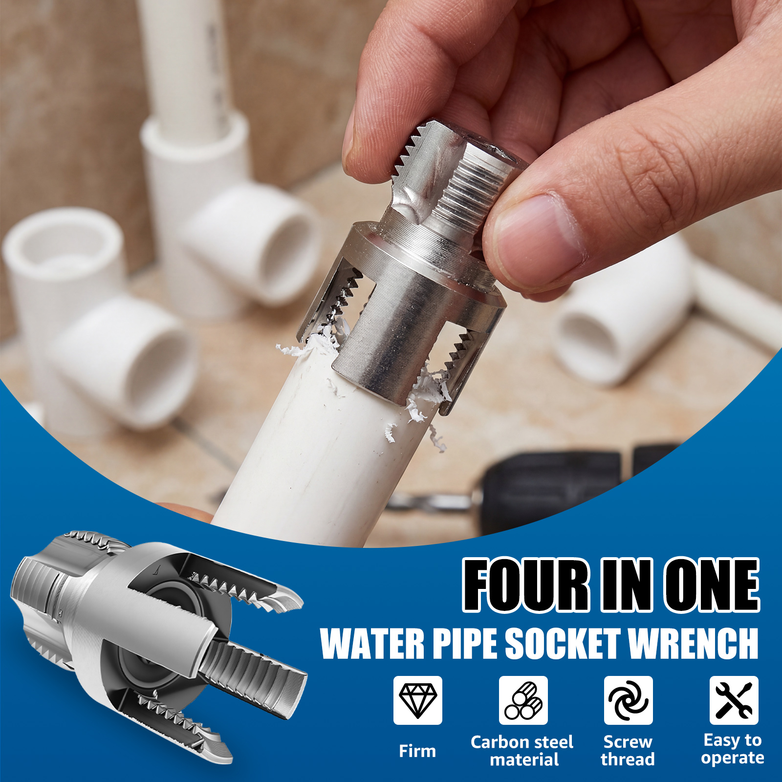 4 in 1 Water Pipe Thread Cutti – Pipe Threading Machine recenzja i cena