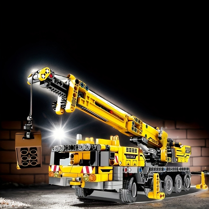 Yellow Telescopic Crane Buildi – Heavy Equipment Lego recenzja i cena