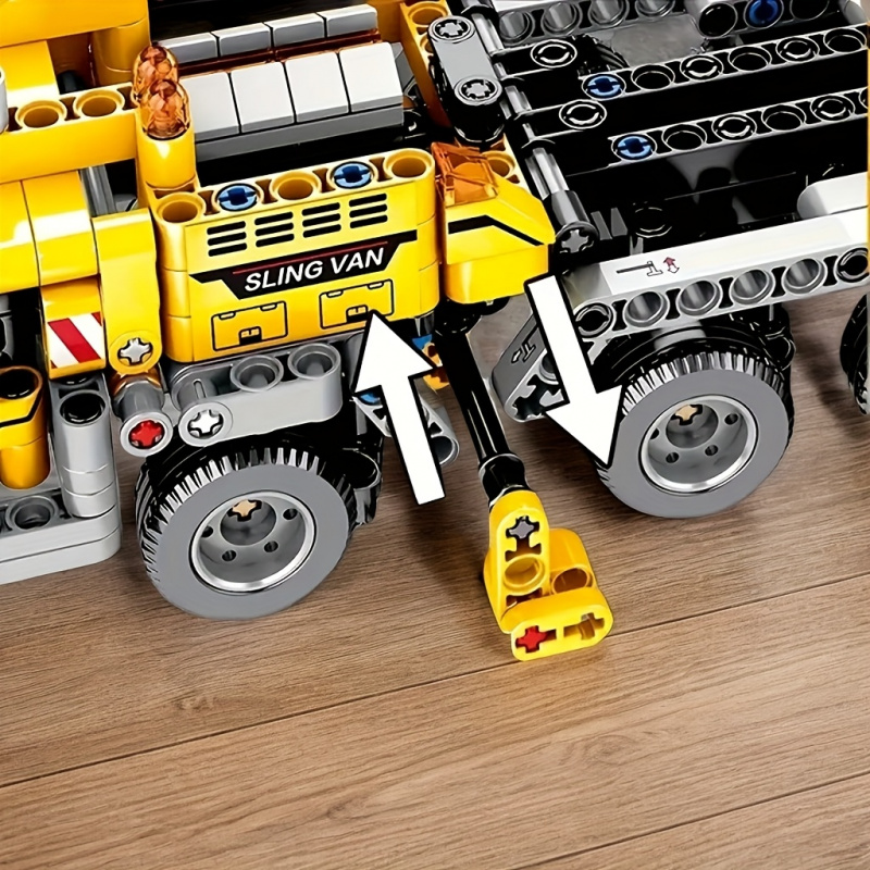 Yellow Telescopic Crane Buildi – Heavy Equipment Lego recenzja i cena