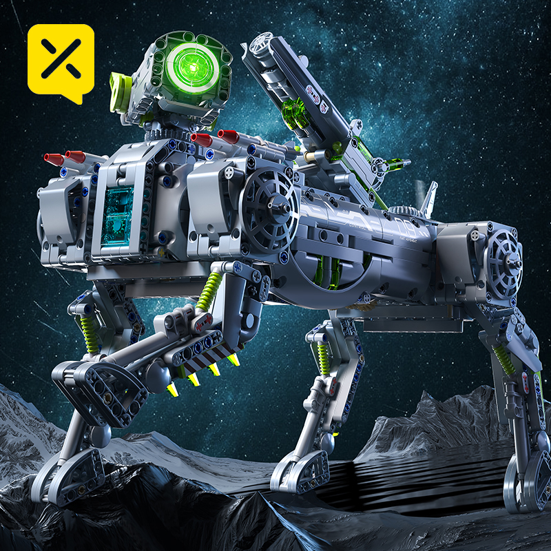 Mechanical Robot Dog Building  – Heavy Equipment Lego recenzja i cena