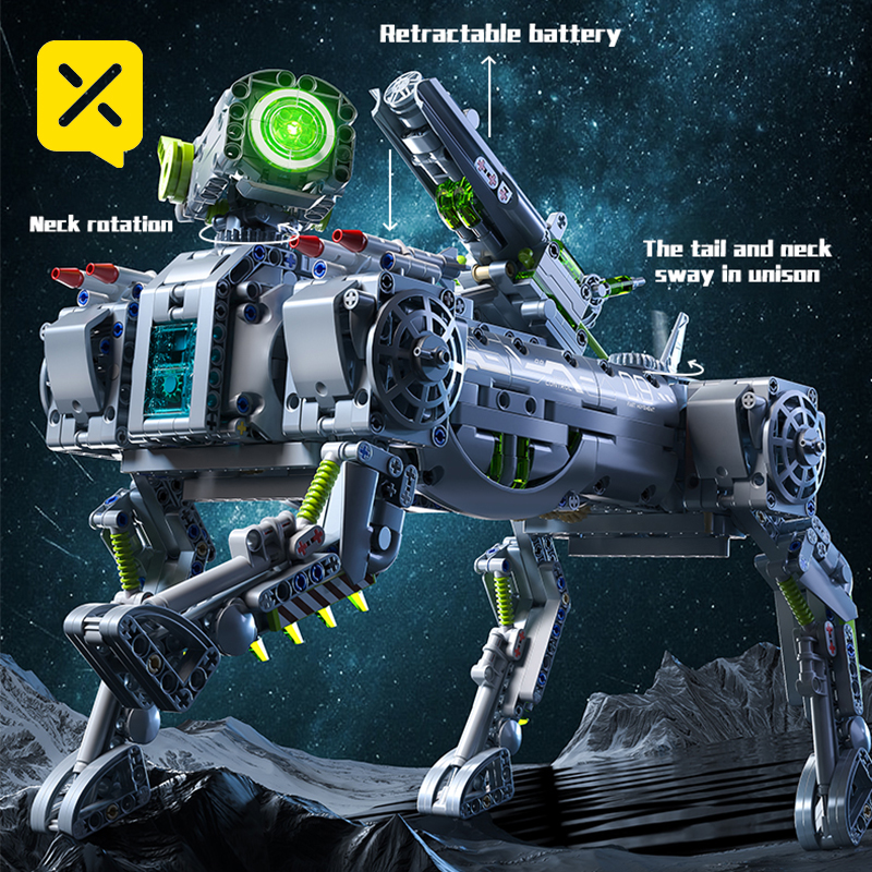 Mechanical Robot Dog Building  – Heavy Equipment Lego recenzja i cena