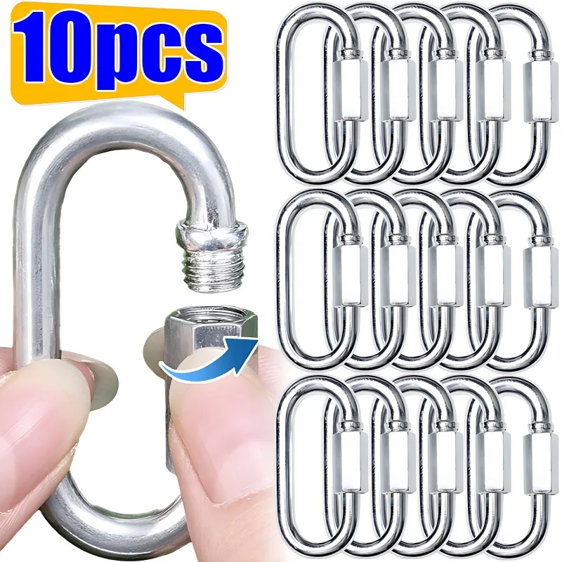 10/5pcs Quick Link Ring Stainl – Heavy Equipment Keychain recenzja i cena