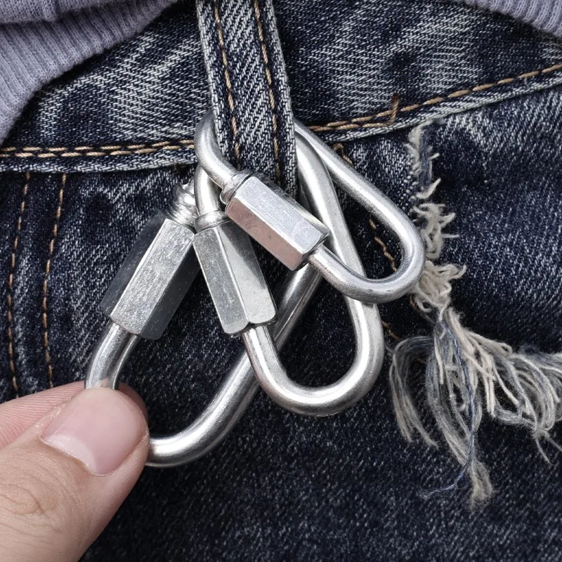 10/5pcs Quick Link Ring Stainl – Heavy Equipment Keychain recenzja i cena