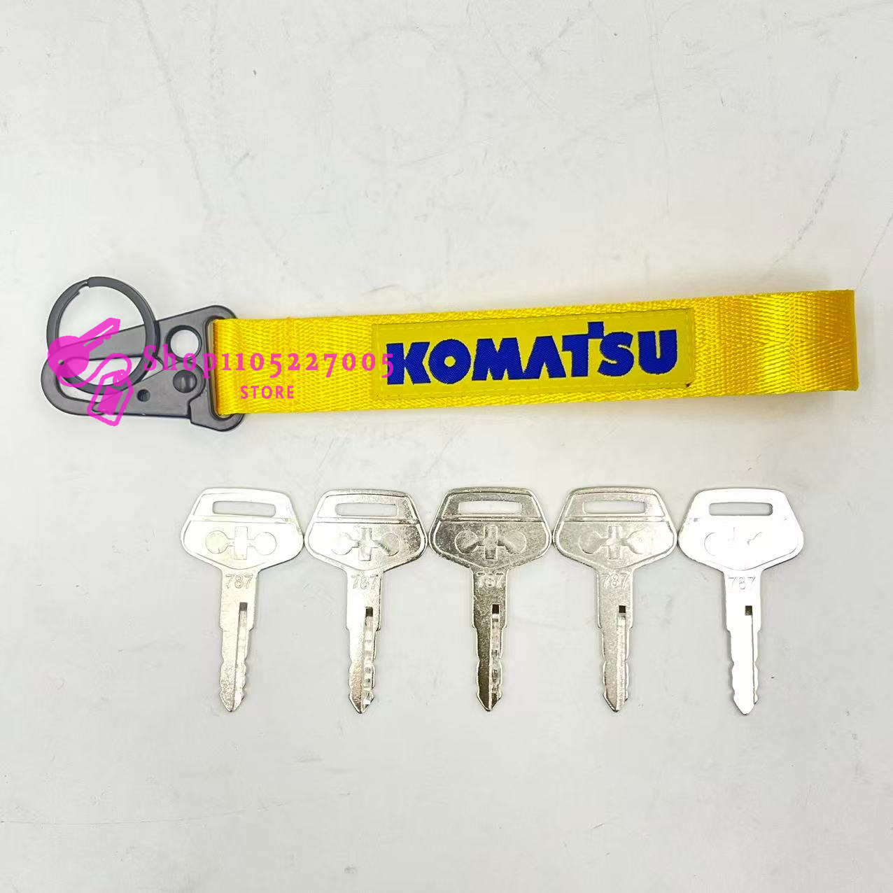 2/5/10PCS 787 Key for Komatsu  – Heavy Equipment Keychain recenzja i cena