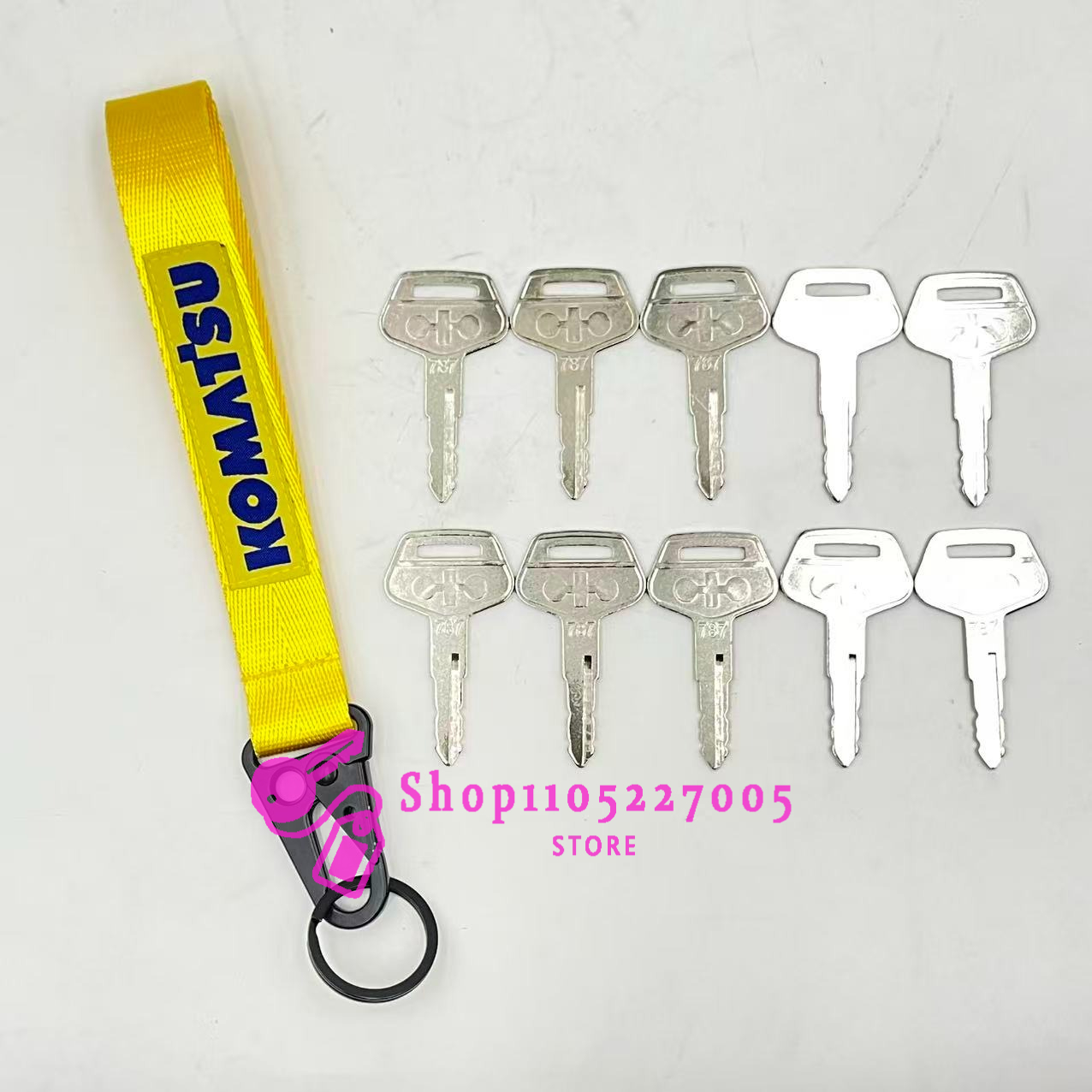 2/5/10PCS 787 Key for Komatsu  – Heavy Equipment Keychain recenzja i cena