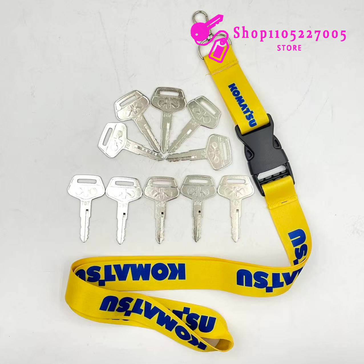 2/5/10PCS 787 Key for Komatsu  – Heavy Equipment Keychain recenzja i cena