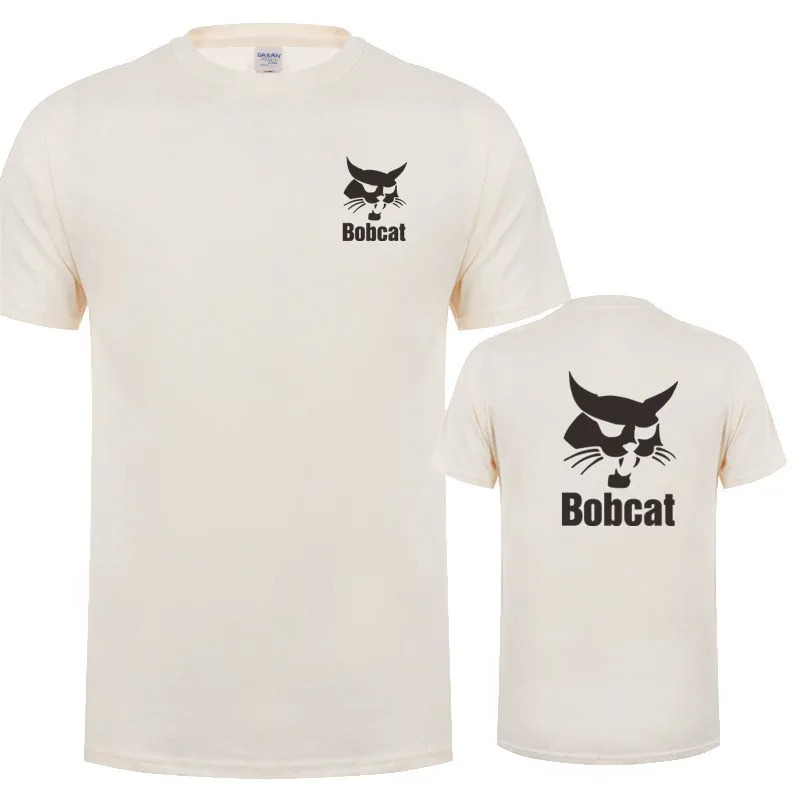 Bobcat T Shirt Summer Men Shor – Heavy Equipment Logos recenzja i cena